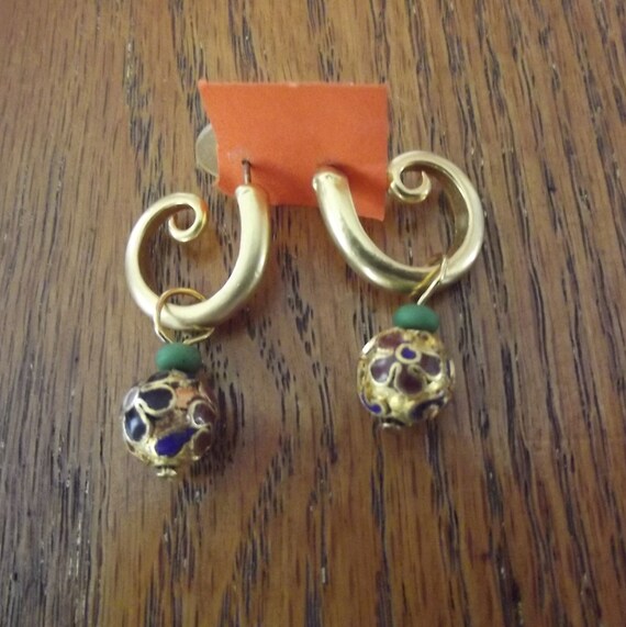 Earrings, Lot of 7 pierced earrings, Vintage 1980… - image 8