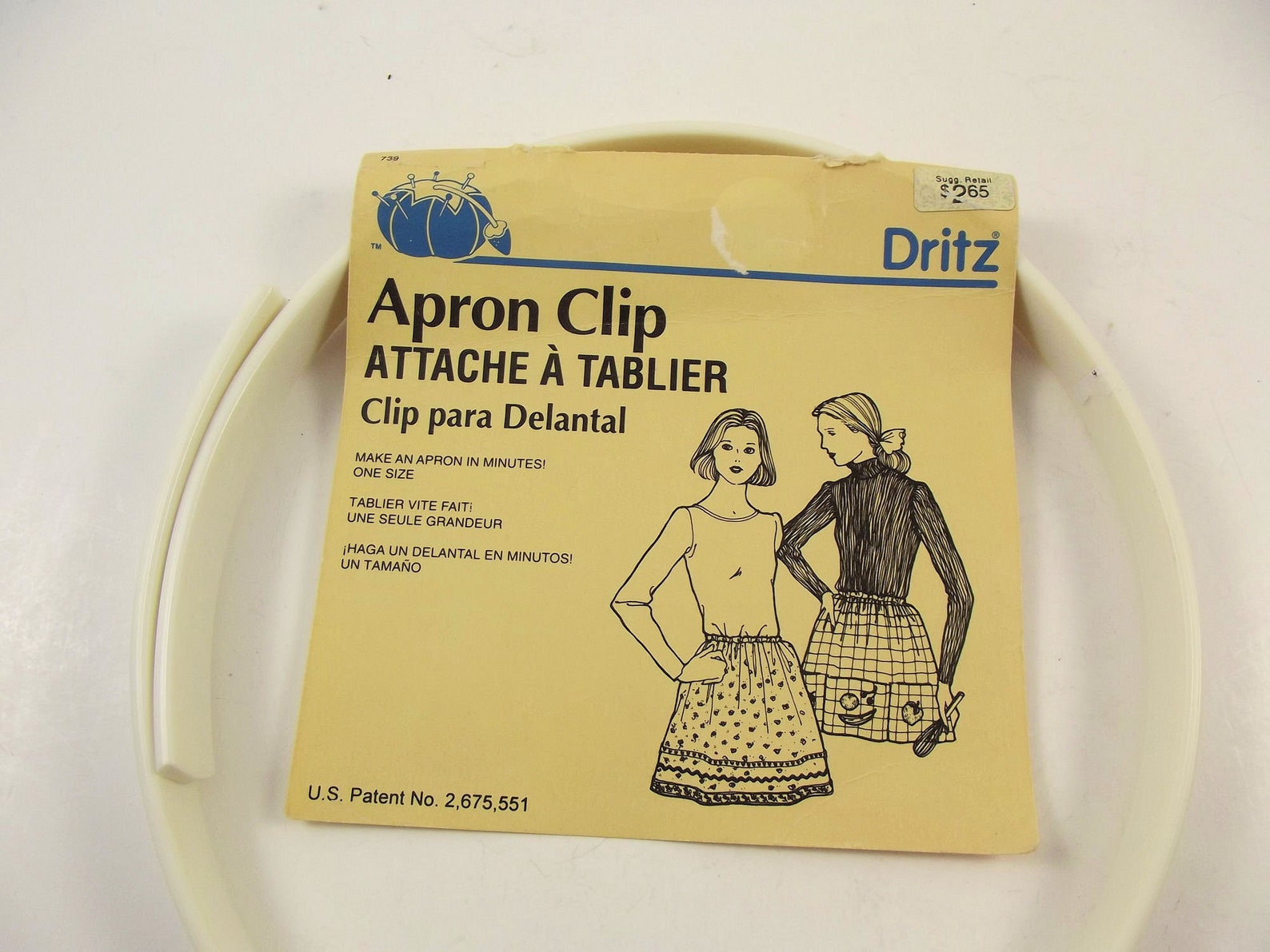 Vintage Dritz Apron Clip W/instructions please View Etsy