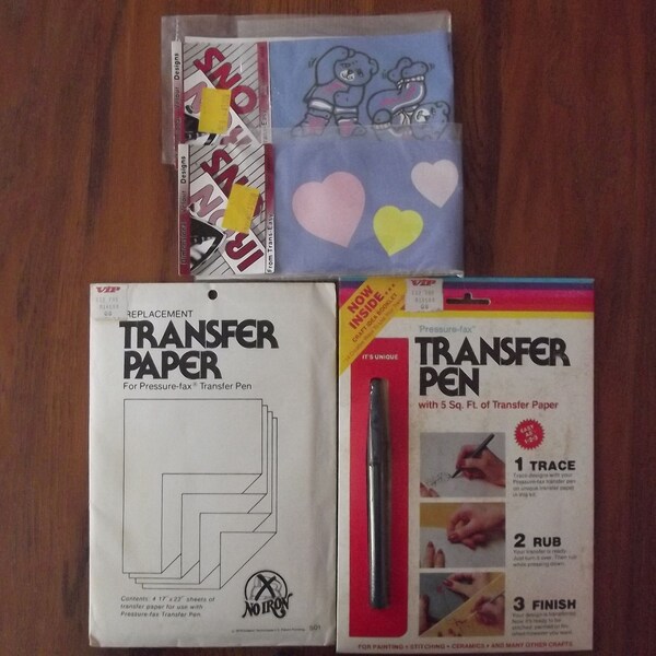 Iron on Transfer Pen Etsy