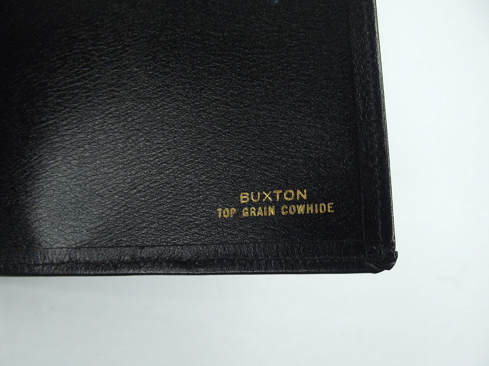 Buxton Top Grain Cowhide Black Suit Pocket Wallet Vintage Etsy