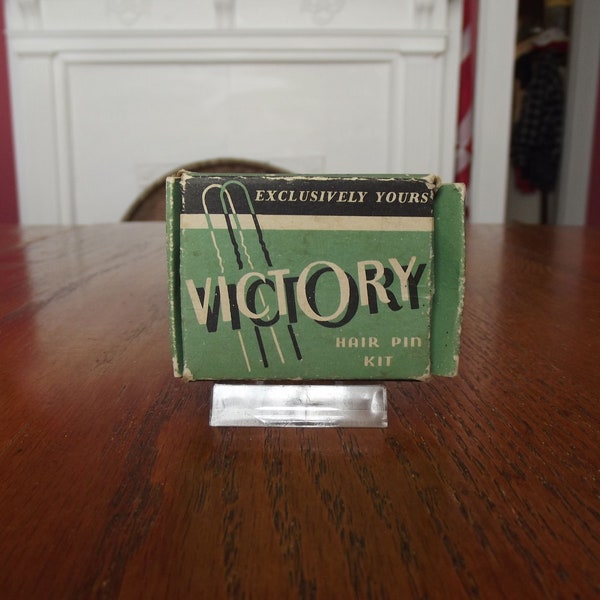 Victory Hair Pin Kit, WWII era, Vintage 1940's