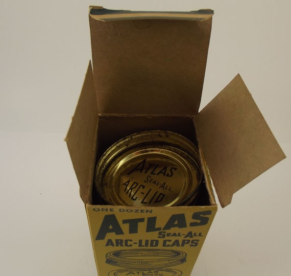 One Dozen Atlas Seal All Arc Lid Caps In Box With Instruction Etsy One Dozen Atlas Seal All Arc Lid Caps In Box With Instruction Etsy