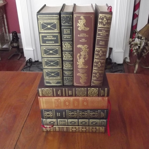 Vintage International Collector's Library Collection of Books, Classics, Ribbon Markers, CHOICE