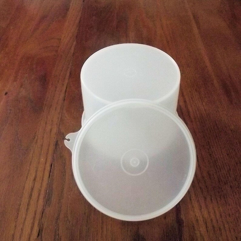 Round Tupperware Metal Tupperware Round Container #263, Shear, Vintage Mid Century - Etsy