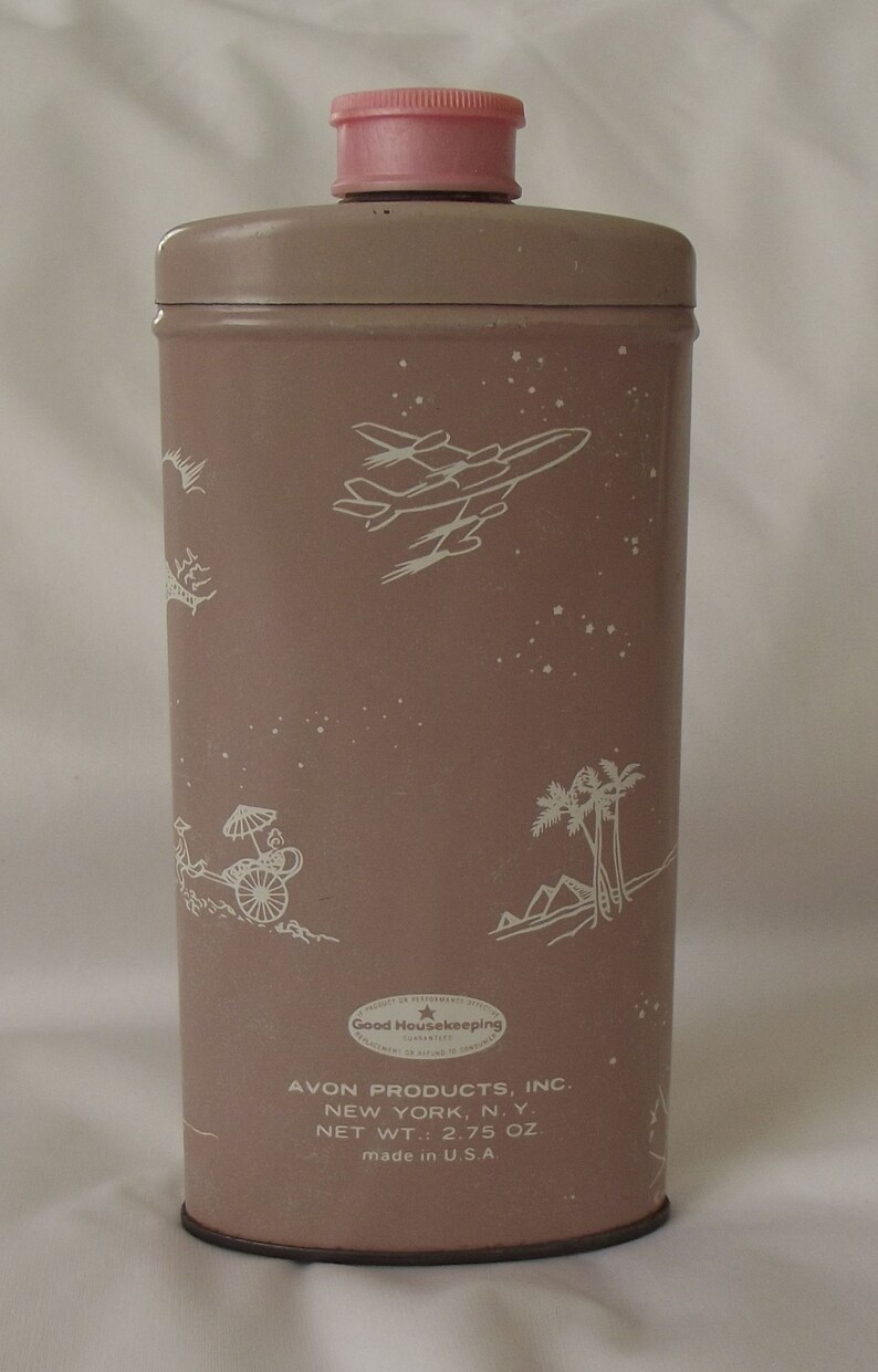 Vintage Avon Somewhere Perfumed Talc Can with powder Please Etsy