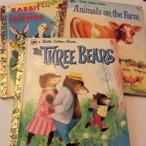 Little Golden Books, Animal themed, 1970&#39;s, CHOICE