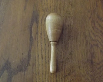 Sock Darning Egg, Nautral Wood, Vintage Mid Century