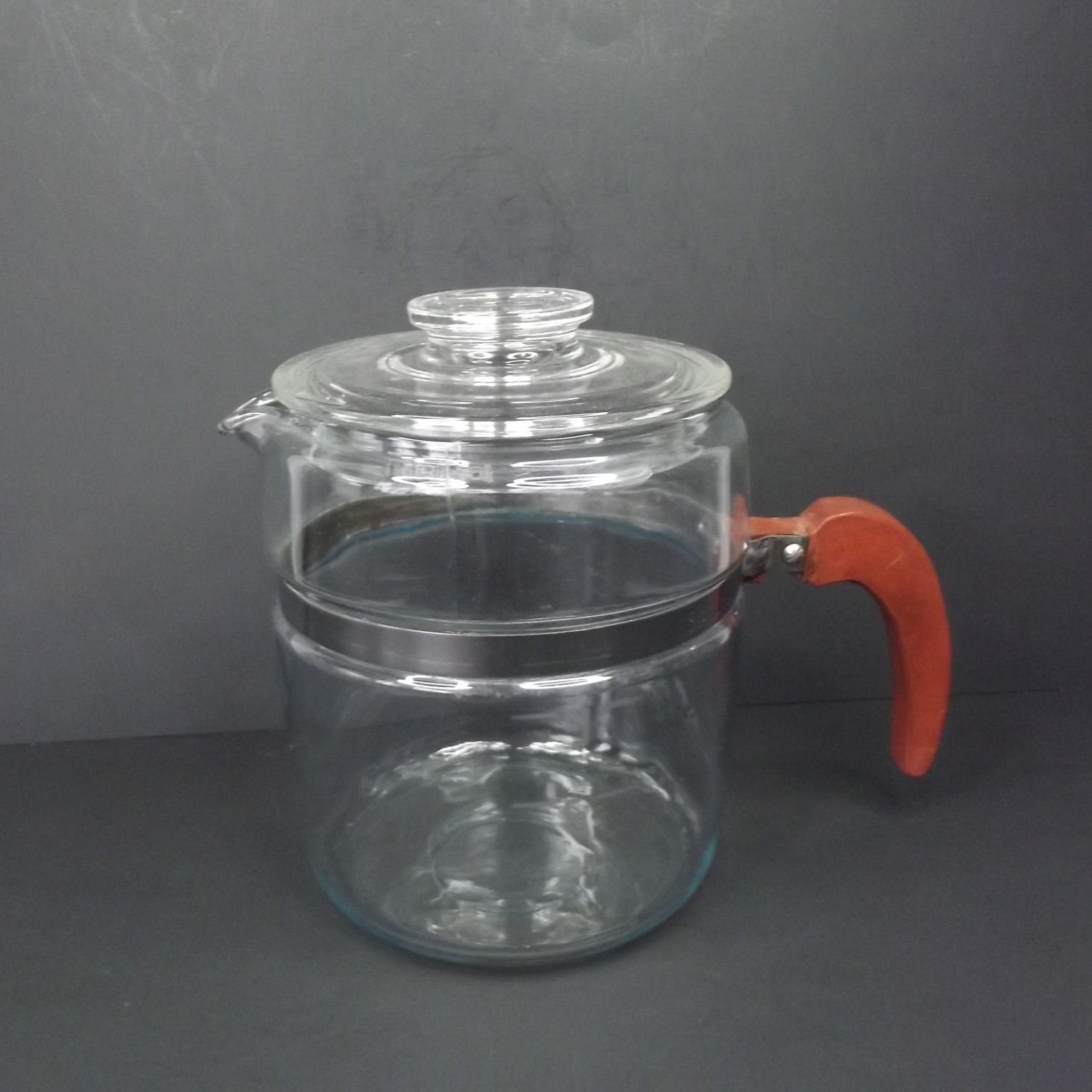 PYREX Flameware Complete Clear Glass 4 Cup Coffee Percolator 7754-B, With  Lid Cover 77-C and All Interior Parts Made in USA 1950s -  Finland