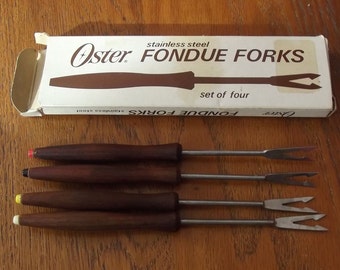 Oster Fondue Forks in Original Package, Vintage  Retro/Mid Century