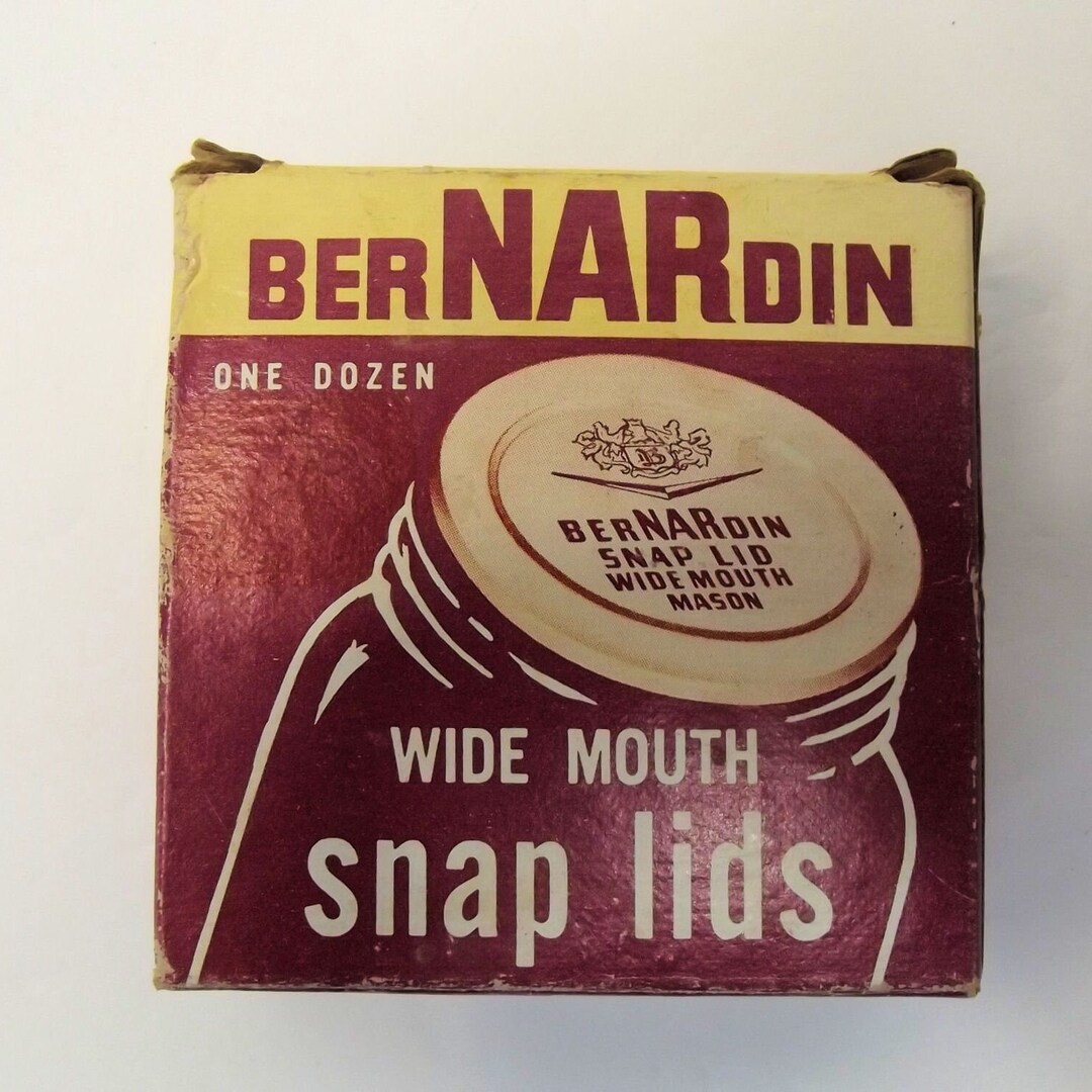 Bernardin Wide Mouth Snap Lids for Canning Jars Vintage Etsy