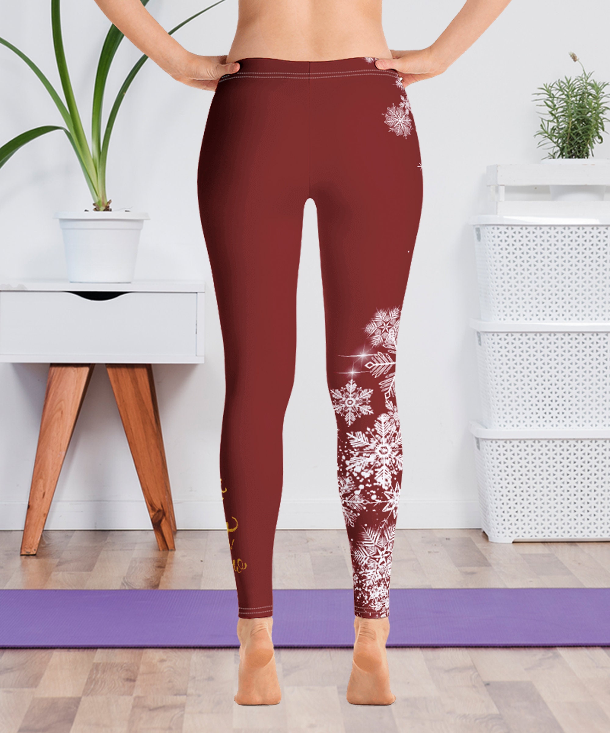 Christmas Women's Leggings Holiday Handmade Apparel Etsy