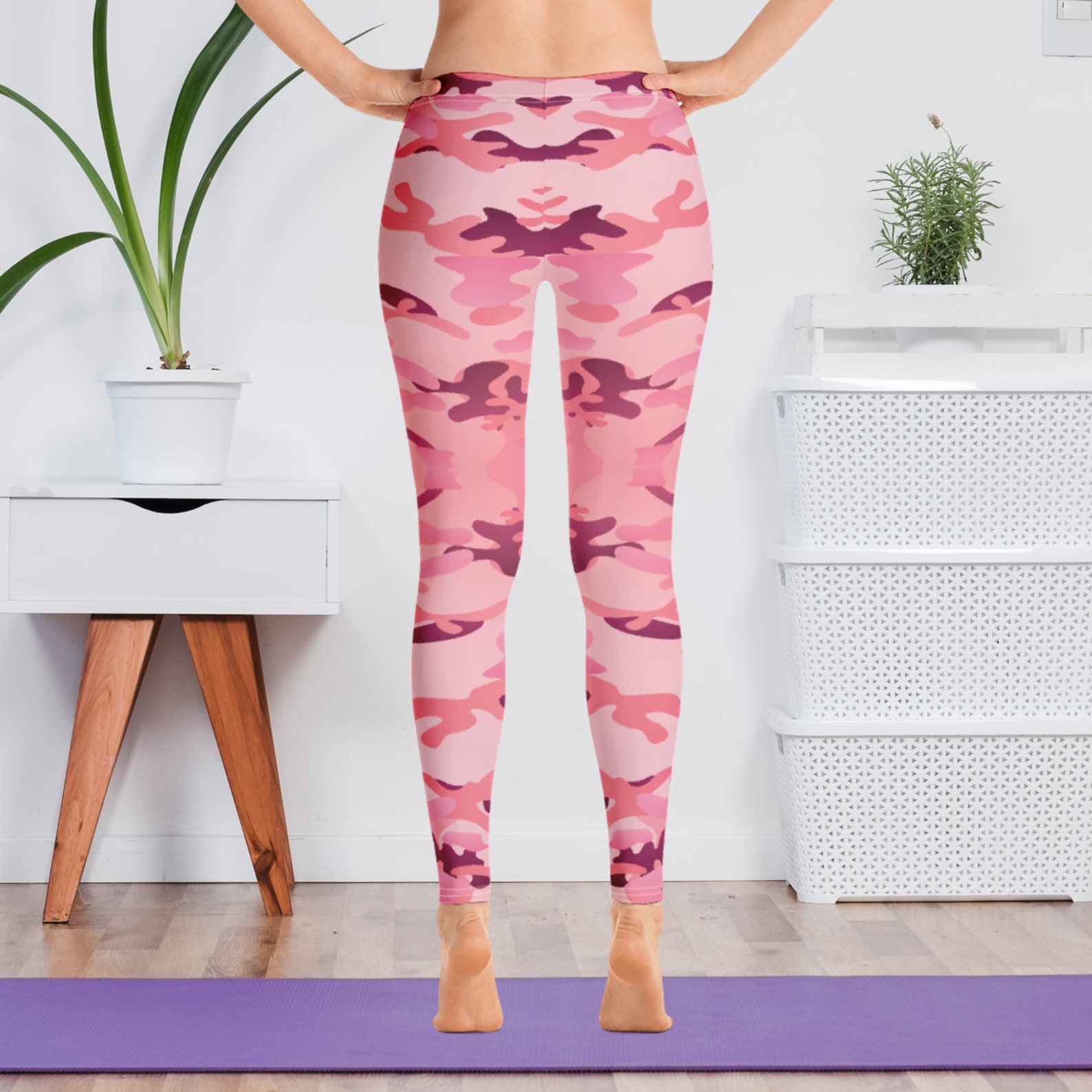 Camouflage Women's Leggings Camo Handmade Apparel Etsy