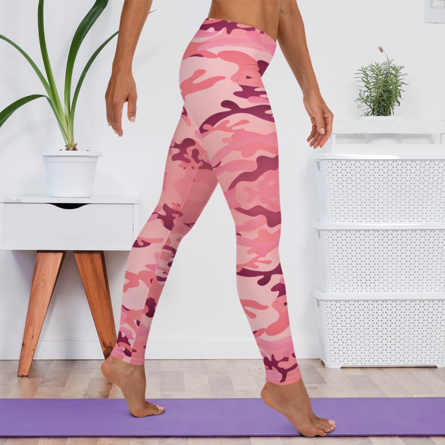 Camouflage Women's Leggings Camo Handmade Apparel Etsy