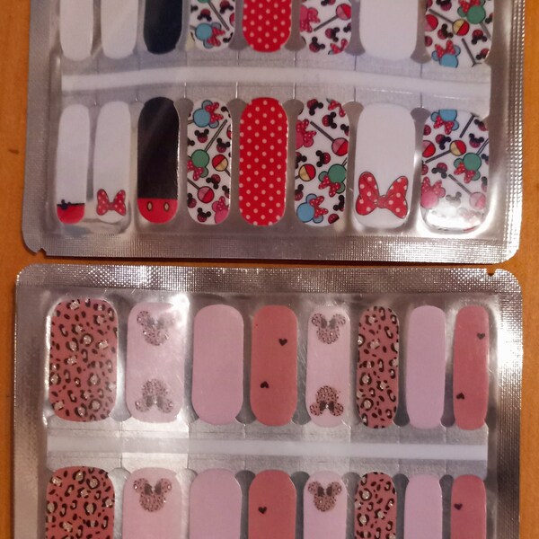 Minnie Bow Dots/Safari Mouse ! Bandes de vernis à ongles FFBoutique !