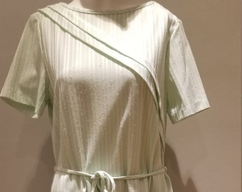 Light green shift dress