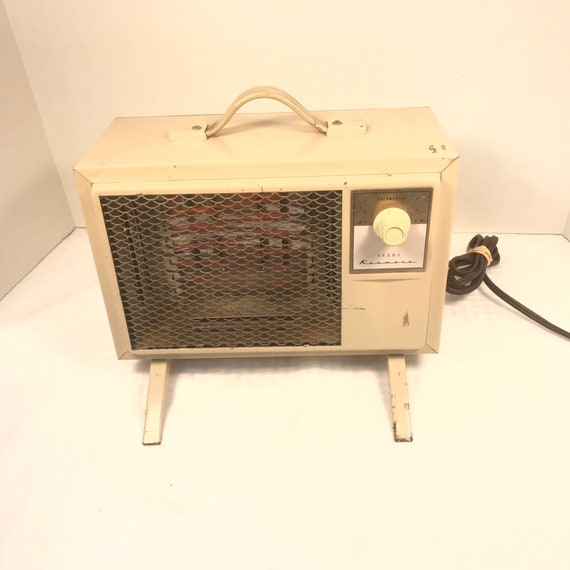 Vintage Mcm Sears Kenmore Space Heater Tan Seller Refurbished Etsy