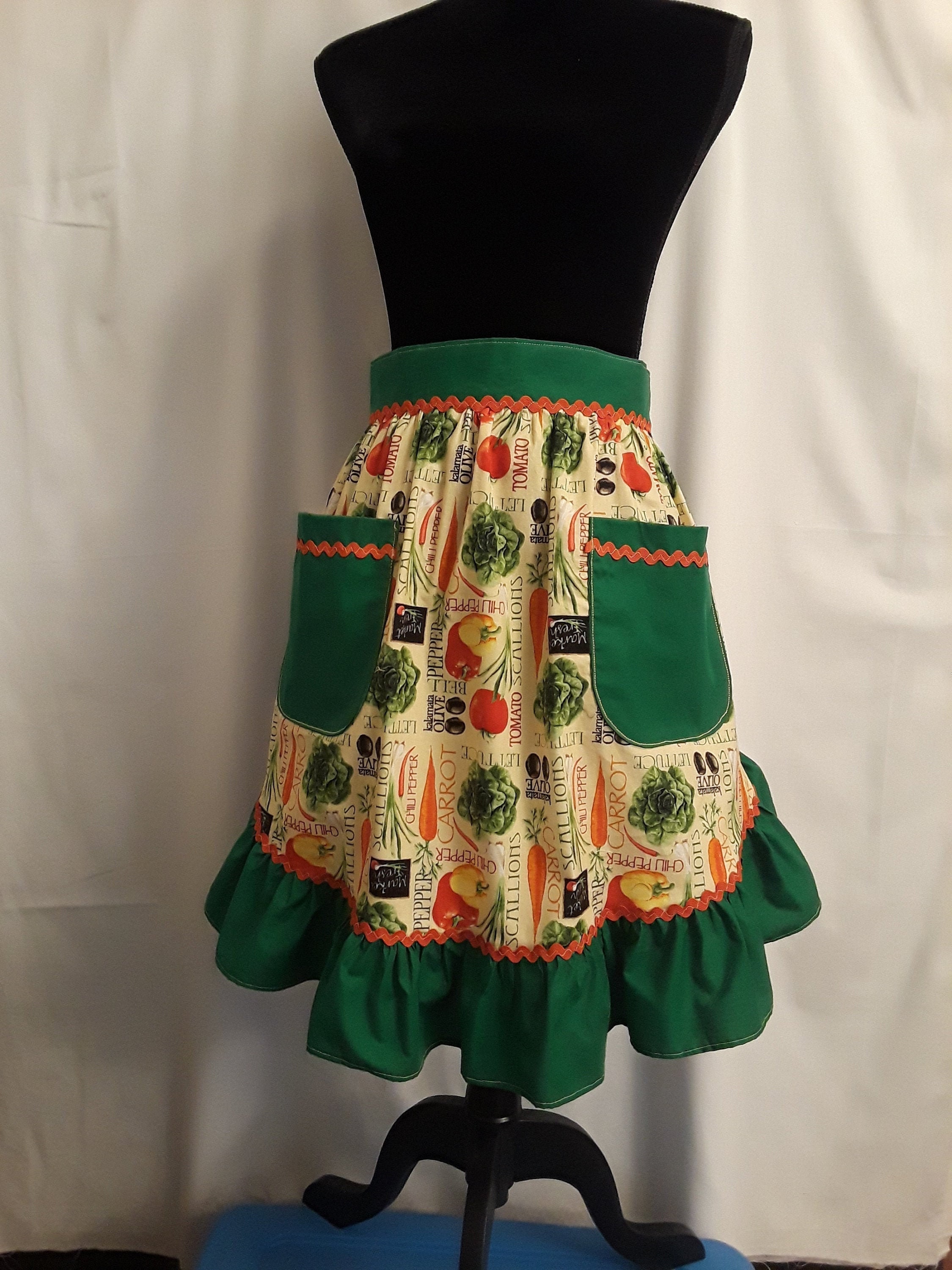 Retro 50's Style half Apron