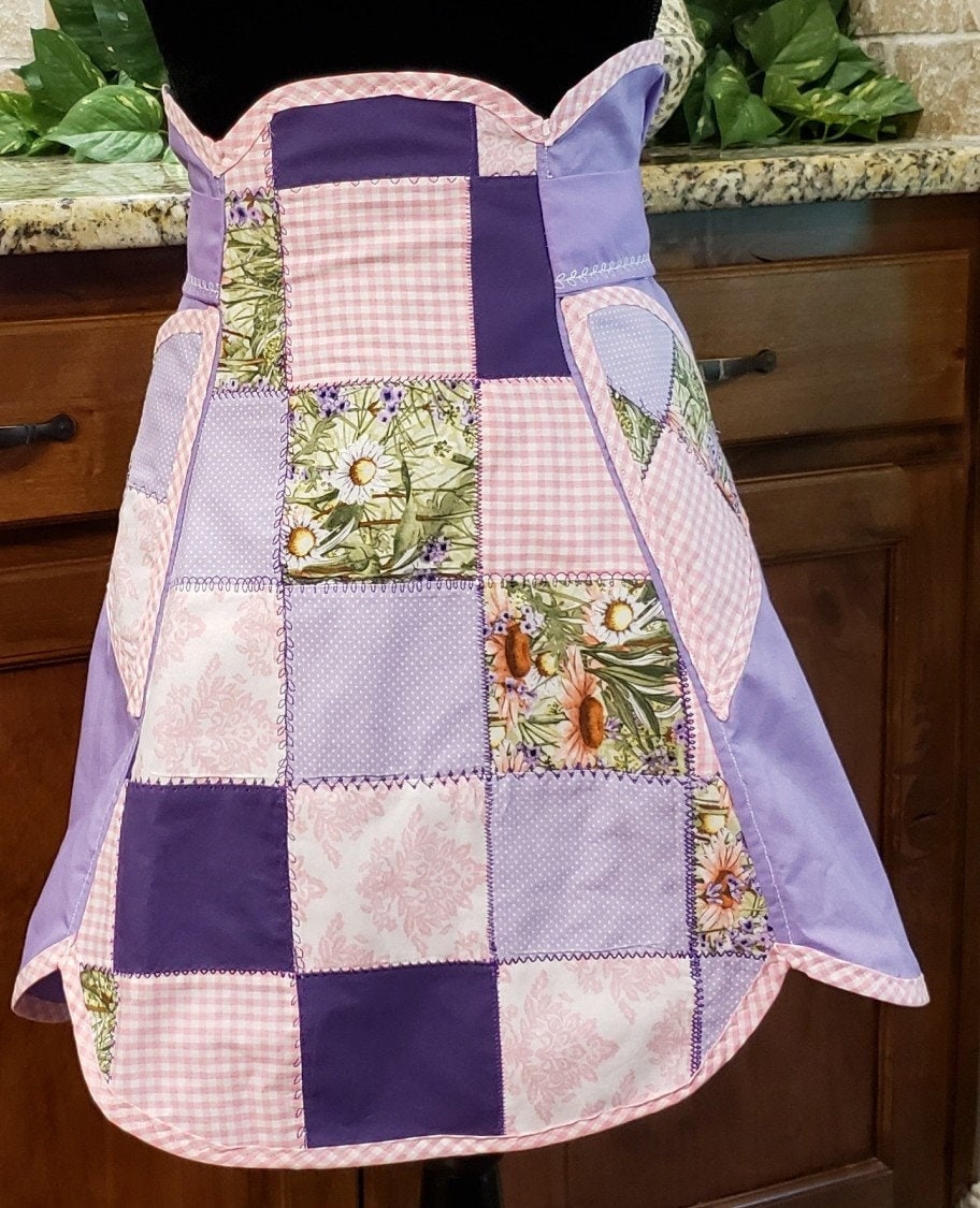 Quilted Retro 40's Style Apron Etsy