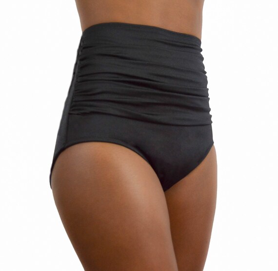 high waisted control bikini bottoms