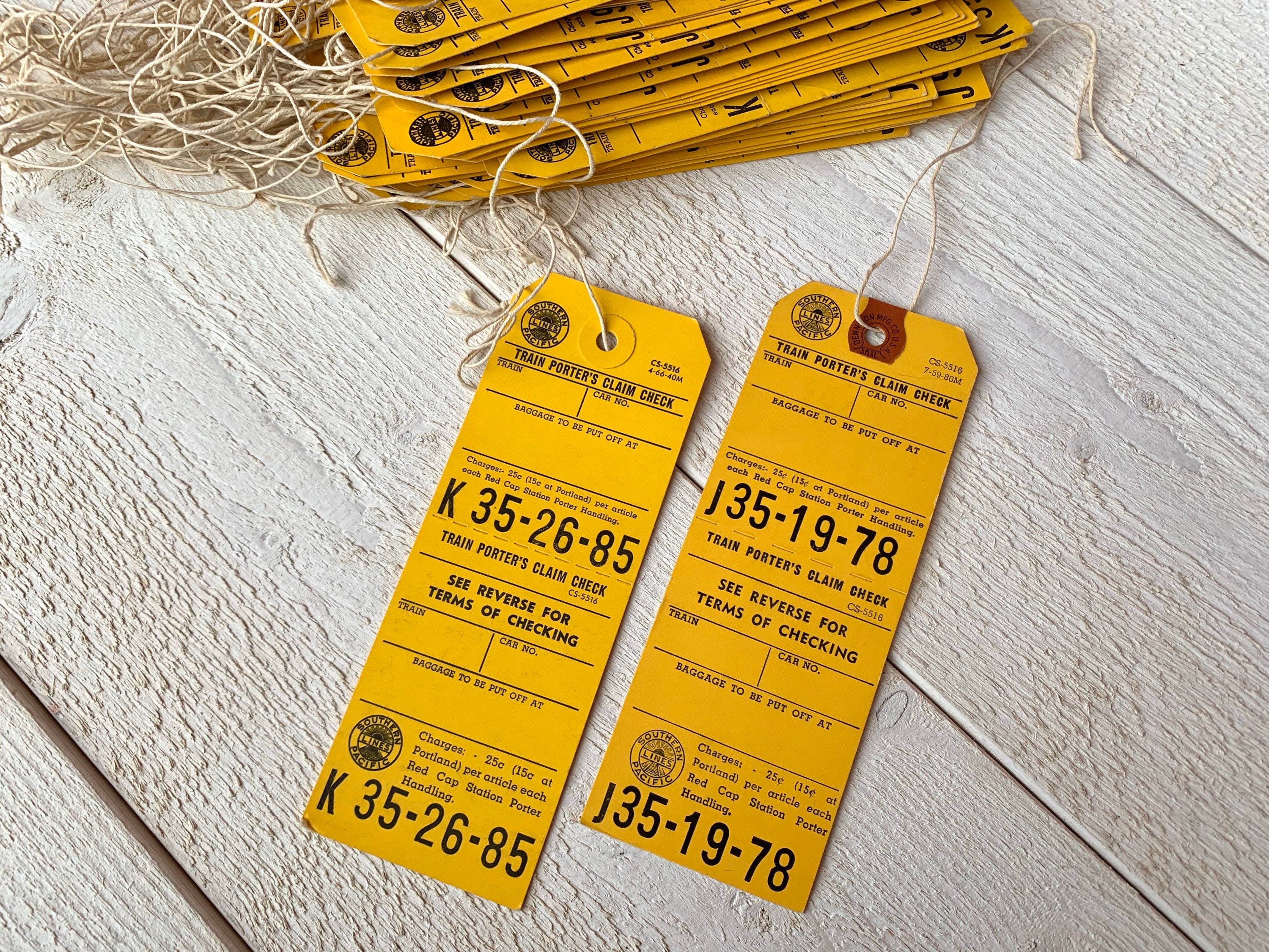 Vintage Gepackanhanger Eisenbahn Gepack Markierung Tag Etsy
