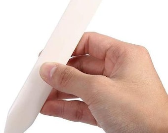 Camel - Bone Folder - 6" Hand carved Professional Book Folding Tool - Real Bone