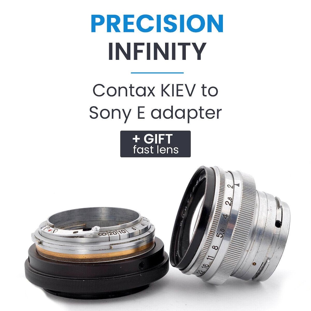 Contax Kiev RF to Sony E Adapter With Focusing Part GIFT: Jupiter