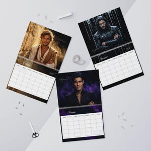 2026-2027 Romantasy Book Boyfriend Calendar | Fae Warrior Fantasy Art, BookTok Gift image 13