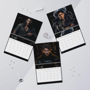 2026-2027 Romantasy Book Boyfriend Calendar | Fae Warrior Fantasy Art, BookTok Gift image 15