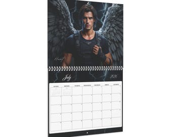 2026-2027 Romantasy Book Boyfriend Calendar | Fae Warrior Fantasy Art, BookTok Gift