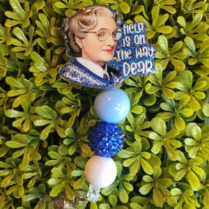 Mrs. Doubtfire badge reel or lanyard