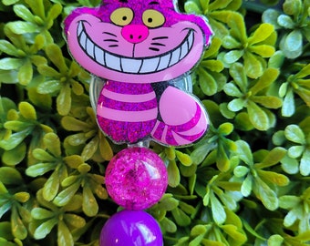 Cheshire Cat badge reel or lanyard