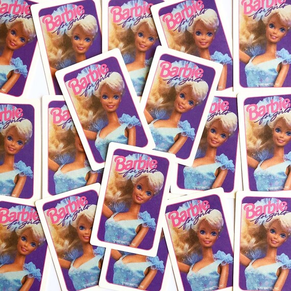 barbie playing cards