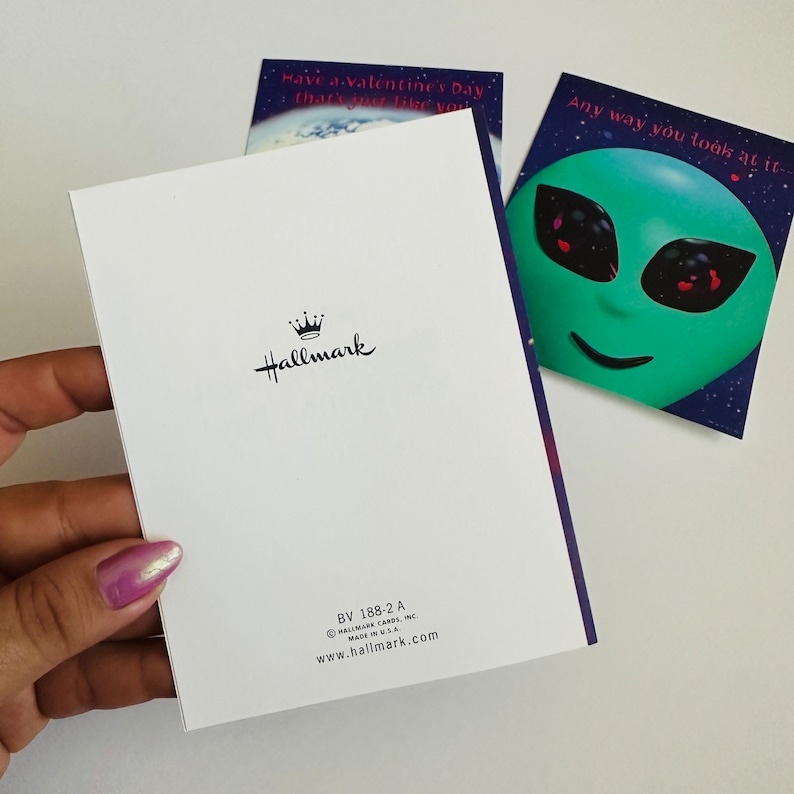Alien Valentine Cards - 3 Cards per Pack - Etsy