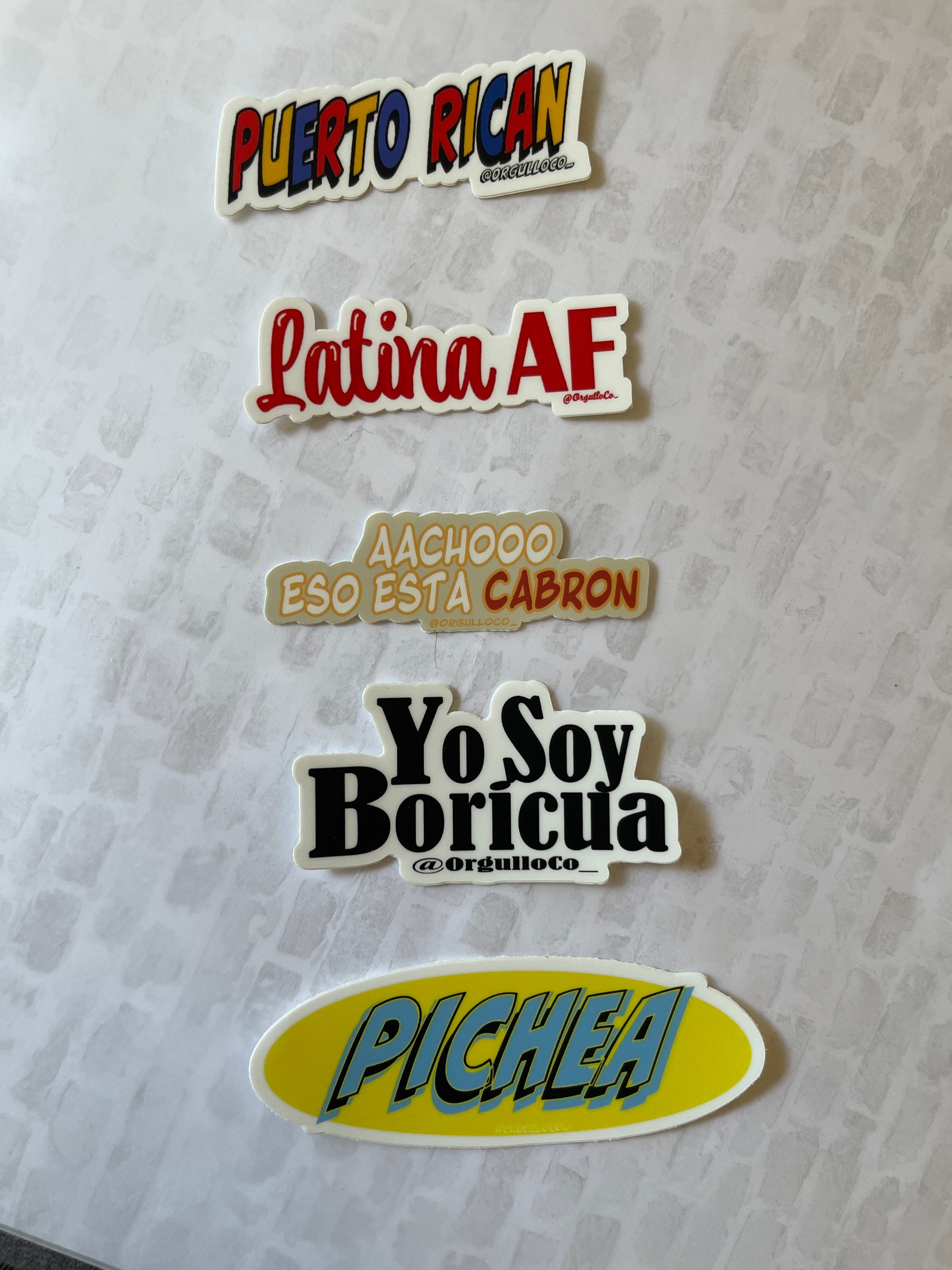 Pichea Vinyl Sticker Puerto Rico Sticker Water Bottle - Etsy