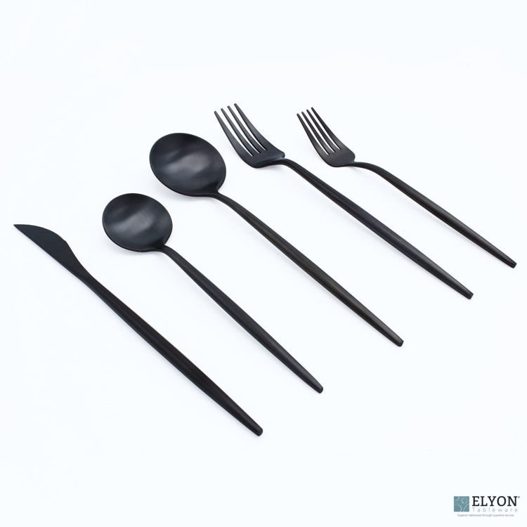 SpaceBlack™ - Premium Stainless Steel Matte Black 18/10 Silverware