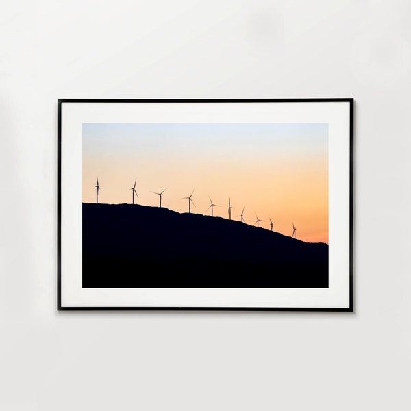 Wind Turbines Print, Wind Turbine Wall Art, Wind Turbine Canvas, Instant Download, Wind Turbine Photo, Wall Decor, DIGITAL DOWNLOAD