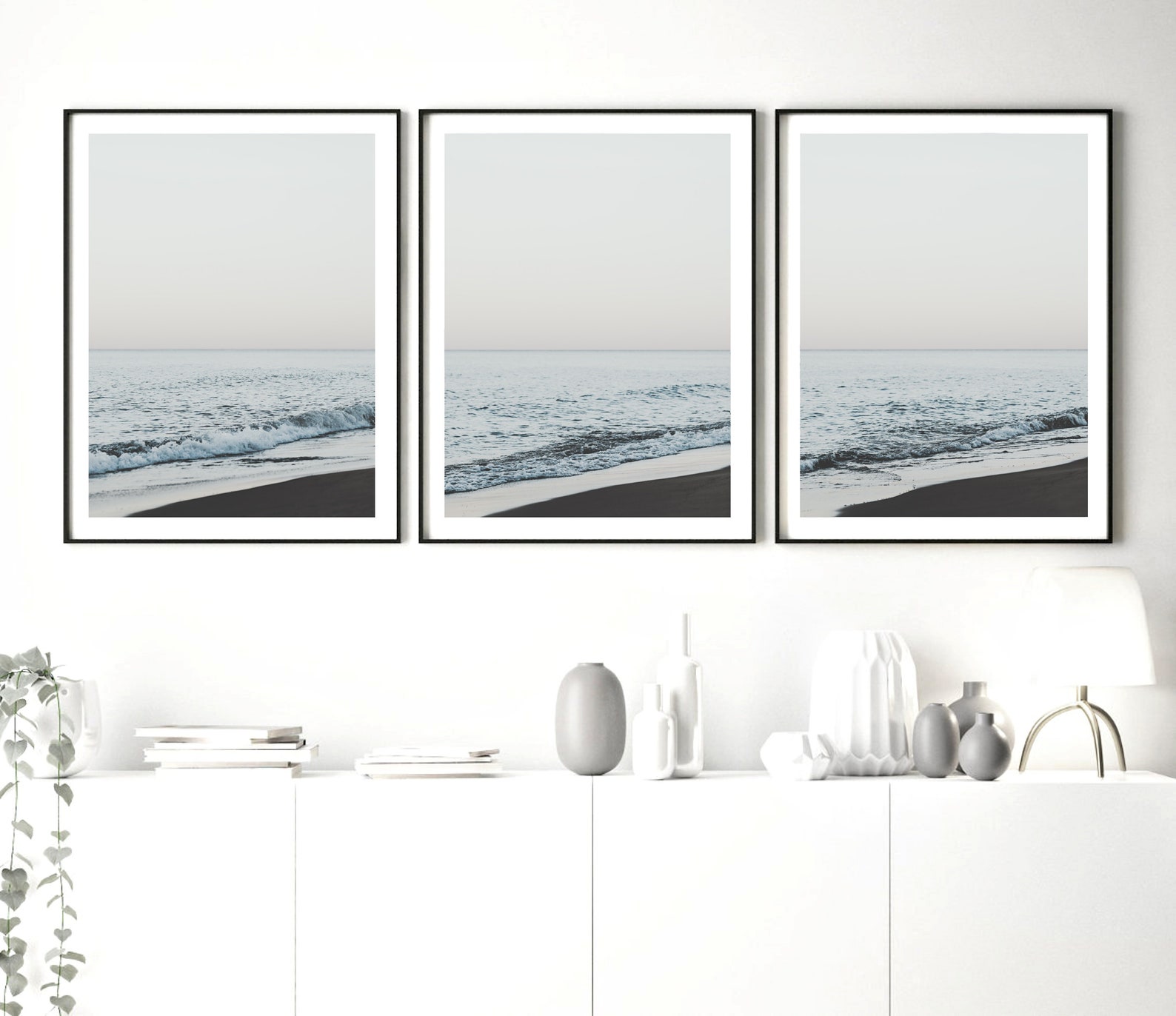 Lake Michigan Art Print Set 3 Piece Lake Michigan Wall Art Etsy