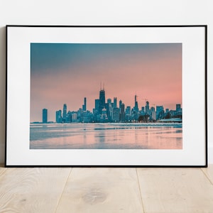 Chicago Skyline Photography Print: Cityscape Wall Art (Digital Download)
