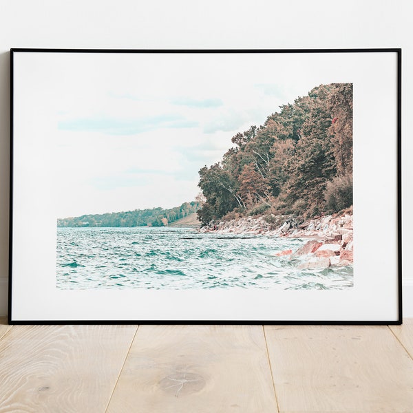 Beach Print, Lake Michigan Print, Digital Download, Beach Photography, Chicago Beach Wall Art, Printable Art, Wall Decor, Downloadable Print