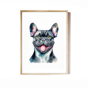 French Bulldog Watercolor Art Print (Digital Download)