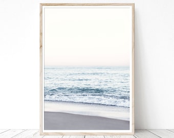 Lake Michigan Print, Printable Art, Digital Print, Instant Download, Wall Décor, Sheridan Beach, Poster Print, Beach Photo, DIGITAL DOWNLOAD