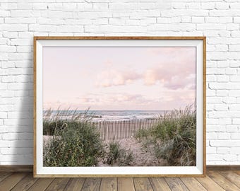Stampa fotografica delle dune di spiaggia del Lago Michigan / Quadro da parete a tema costiero / Download digitale di Gillson Beach