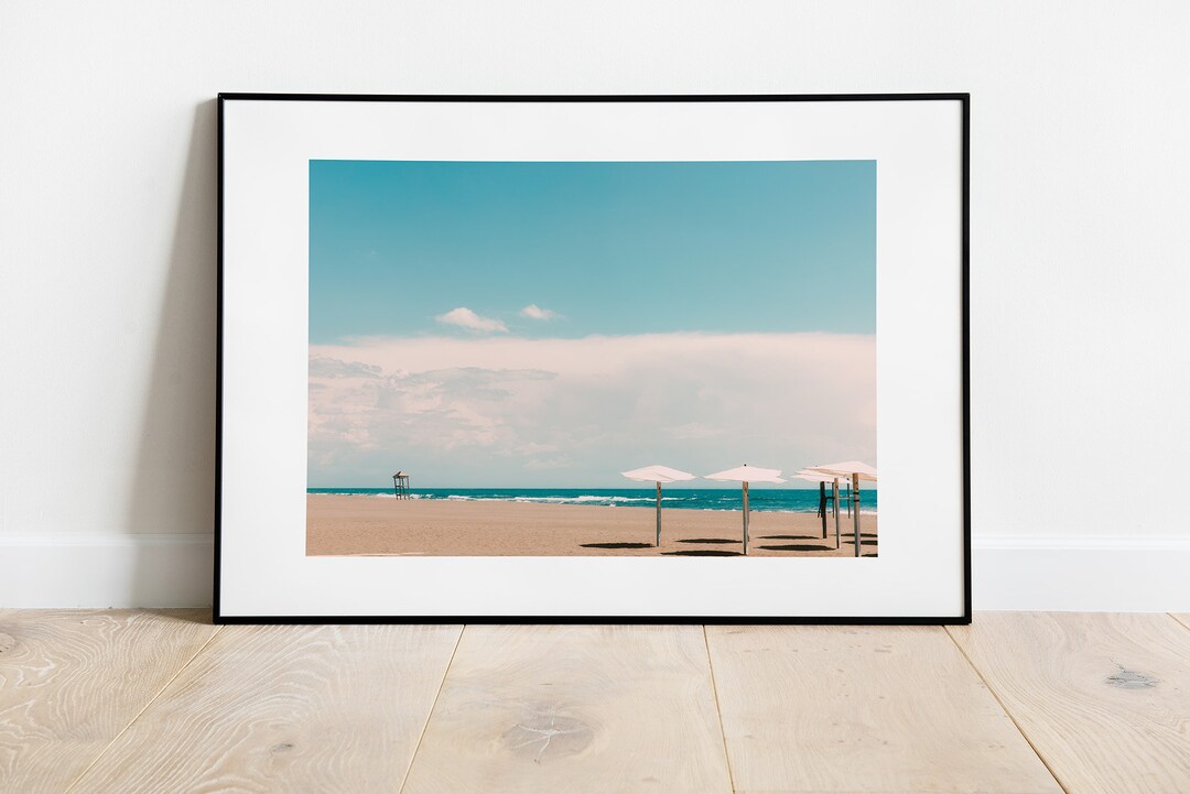 Seascape Print, Wall Art Beach, Ocean Waves, Beach Theme, Nature