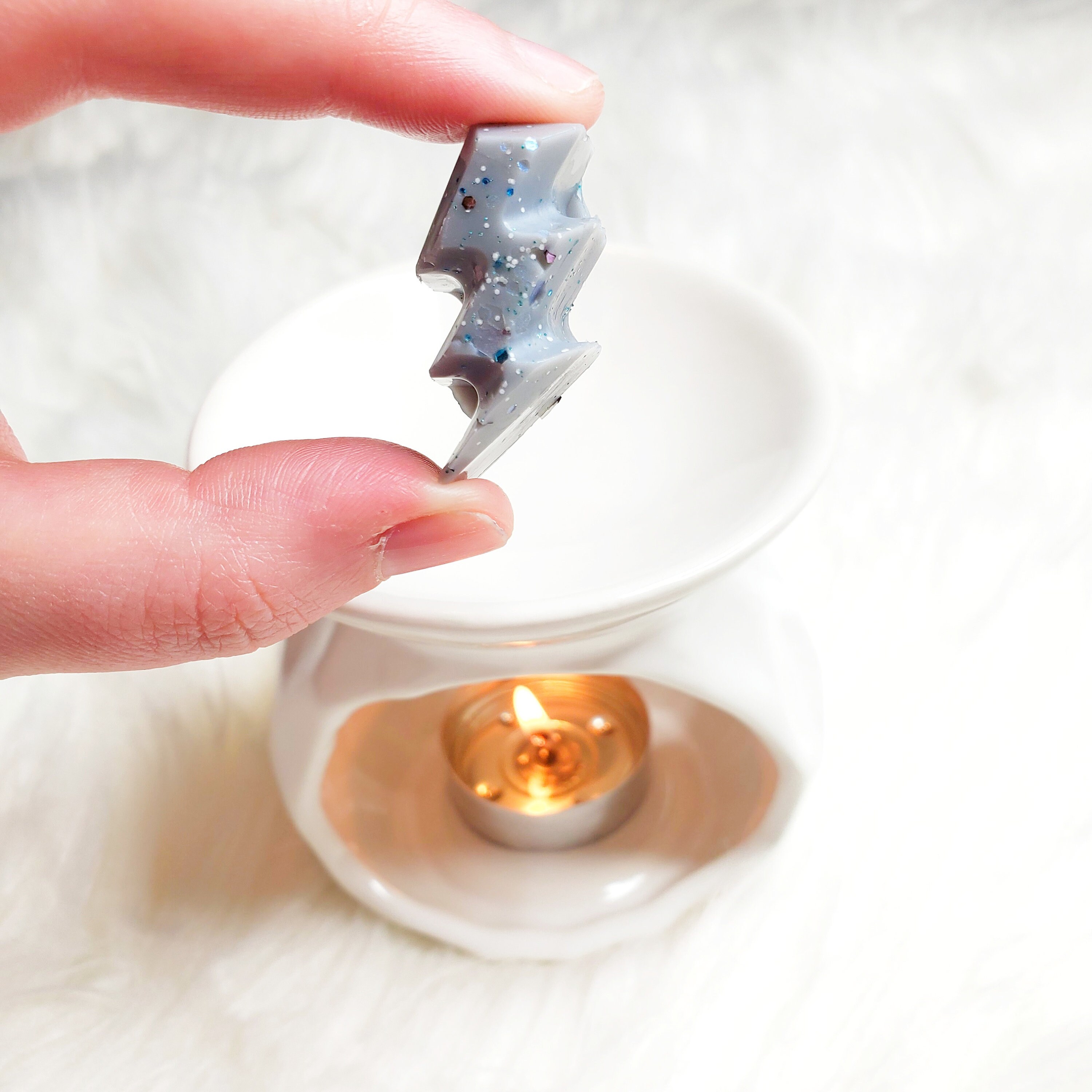 Rain Scented Glitter Wax Melts Wax Melt Shapes Lightning Etsy