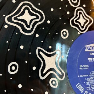 Vinyl Record Painting Traced Stars and Spots 12 Inch - Etsy