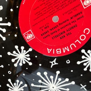 Painted Vinyl Record Retro Stars and Spots - Etsy