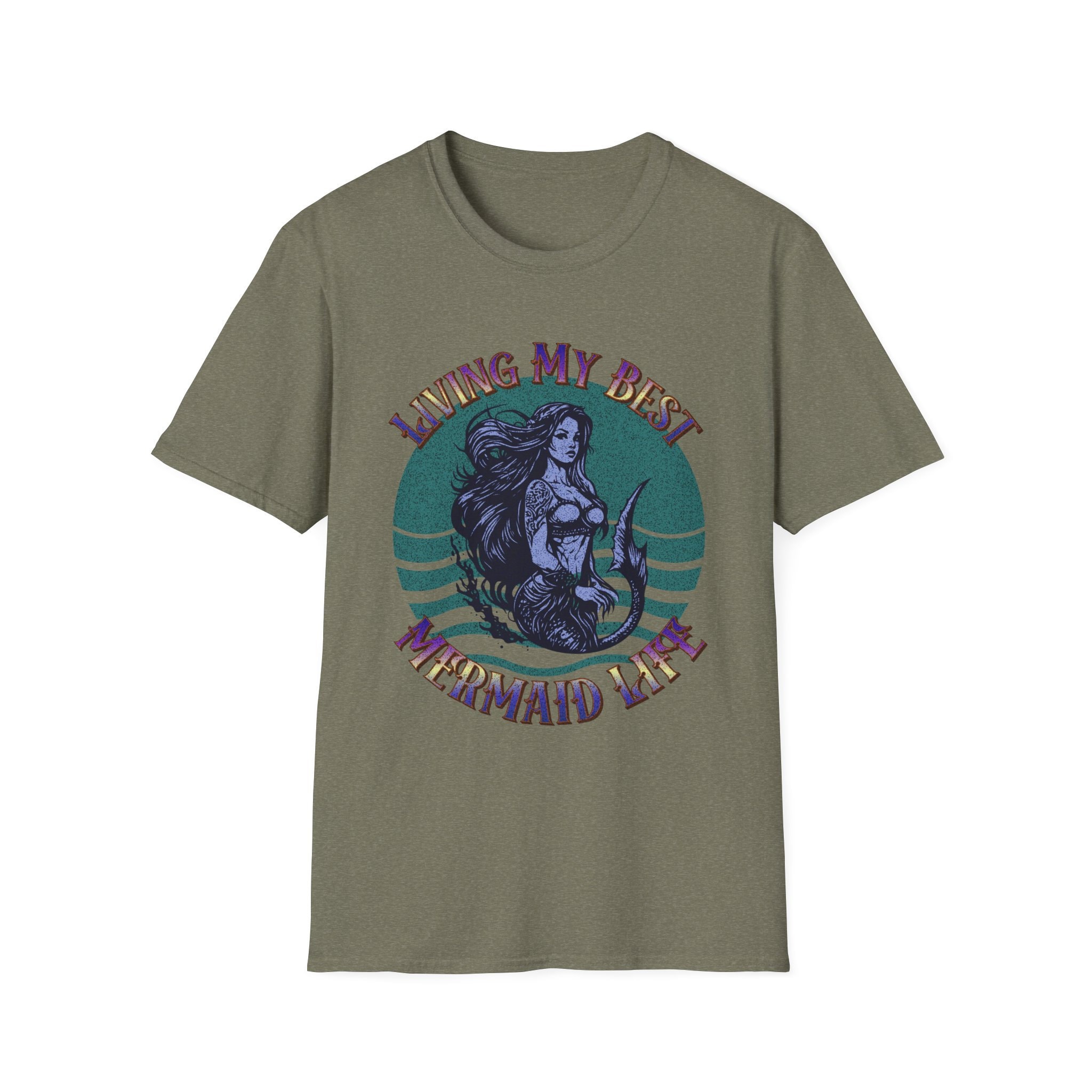 Mermaid Life T-shirt: Unisex Cotton Softstyle Tee - Etsy