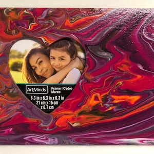Hand Painted Wood Photo Frame