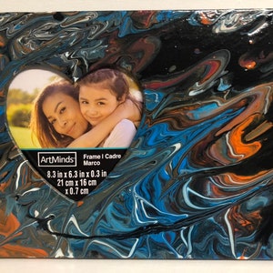 Hand Painted Wood Photo Frame