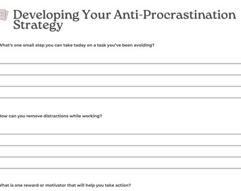 Time Management – Executive Functioning Worksheets (5 Two-Page Worksheets)